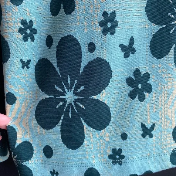 Urban Outfitters Bryn Floral Power Retro Soft Flare Pants Size Large - Picture 8 of 10